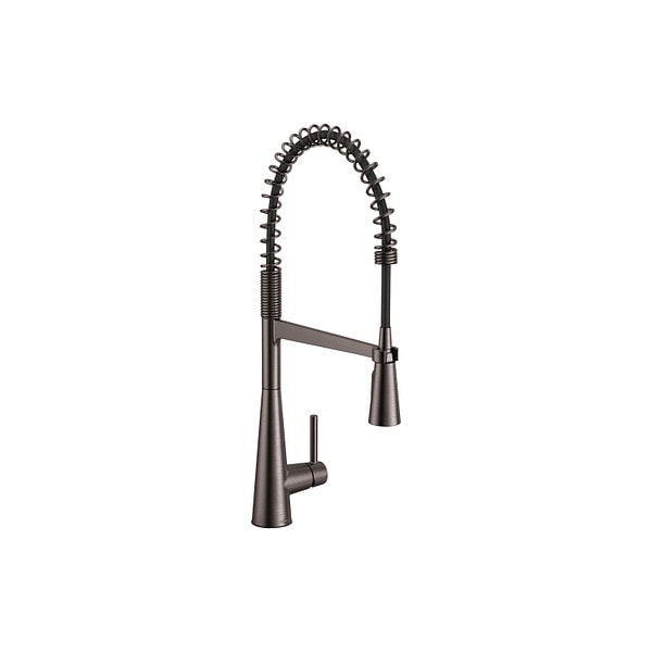 Moen Sleek Black Stainless One-Handle Pulldown Kitchen Faucet 5925BLS - main